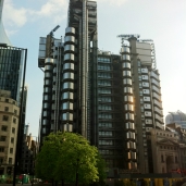 Lloyd's of London building designed the architect RR. Not part of the set of Sound of Music.